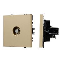 Механизм спутниковой розетки SCT-NOBE-MST1-SFPL-GD (SAT) зол. песок Arlight 054298