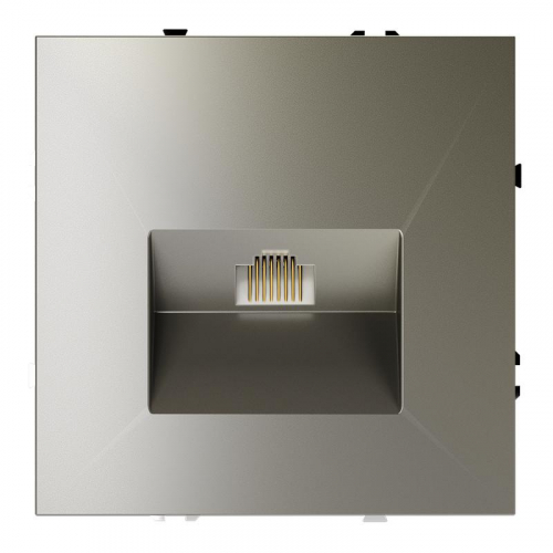 Розетка компьютерная 1-м СП S70 RJ45 кат.6 механизм шелк Voltum VLS060104