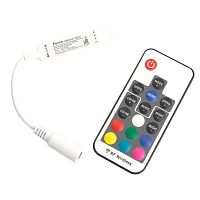 Контроллер RGB мin для светодиодной ленты с П/У бел. 12-24В LD66 FERON FERON 48032