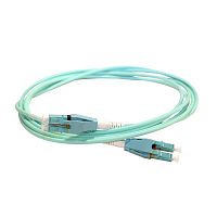 Шнур оптоволоконныйр OM4 многомодовый LC/LC реверсивная полярность 2м морской волны Leg 032696