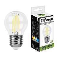Лампа светодиодная LB-61 5Вт 4000К E27 230В FERON 25582