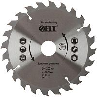Диск пильный для циркулярных пил по дереву 200х32/30х24T FIT 37748
