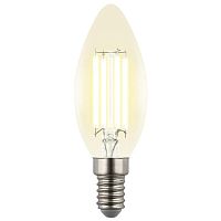 Лампа светодиодная "Свеча" Яркая A++ LED-C35-4W/3000K/E14/CL GLY01TR 4Вт свеча прозрачная 3000К тепл. бел. E14 Uniel UL-00011936