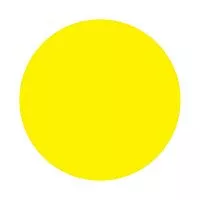 Наклейка информационный знак "желт. круг" d150мм Rexant 56-0014