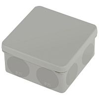 Коробка распаячная двухкомпонентн. 100х100х50 HF стойкая к УФ KOR-100-100-50-9g-2MP сер. ЭРА Б0060291