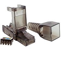 Коннектор 8P8C UTP кат.6A RJ-45 безынструментальный (DIY) SUPRLAN 10-0239-1