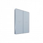 Выключатель для жалюзи СП Systeme Infinity 10А 250В стальное небо SE FSE001119