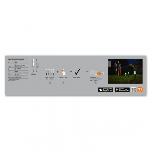 Светильник светодиодный SMART WIFI GARDEN POLE 5 элементов RGBW LEDVANCE 4058075478213 фото 4