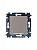 Переключатель 1-кл. СП Levit IP20 кофе макиато/бел. ABB 2CHH590645A6018