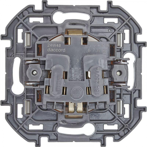 Розетка 1-м СП Inspiria 16А IP20 250В 2P+E немецк. стандарт механизм сл. кость IEK 673721 фото 4