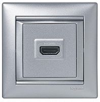 Механизм розетки СП HDMI Valena алюм. Leg 770285
