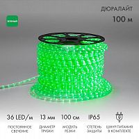 Шнур светодиодный Дюралайт фиксинг 2Вт 36LED/м зел. (уп.100м) Neon-Night 121-124