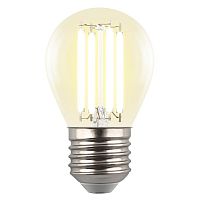 Лампа светодиодная GLY01TR LED-G45-4W/3000К/E27/CL 4Вт шар 3000К E27 прозр. (картон) Uniel UL-00011940