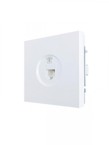 Розетка телефонная СП ZIMA IP20 евро стандарт механизм бел. LEZARD 704-0288-137 фото 4