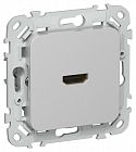 Розетка HDMI СП FLITE РШДМА-ФлА механизм алюм. IEK FI-H10-K47