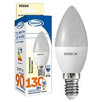 Лампа светодиодная C37 15Вт свеча 4000К E14 230В IONICH 1907