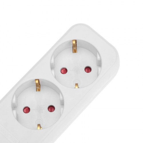 Удлинитель 2х3м с заземл. STANDARD 3х1кв.мм бел. Rexant 13-4004 фото 3