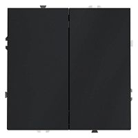 Переключатель проходной 2-кл. СП S70 10А механизм графит Voltum VLS020307
