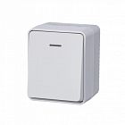 Выключатель 1-кл. ОП AtlasDesign PROFI IP54 10AX с подсветкой бел. SE ATN540113