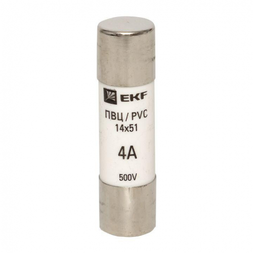 Вставка плавкая цилиндрическая ПВЦ 14х51 4А EKF pvc-14x51-4 фото 2