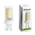 Лампа светодиодная LB-435 11Вт JCD 4000К G9 230В FERON 38150