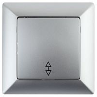 Переключатель 1-кл. СП Solo 4-103-03 10А 250В IP20 алюм. Intro Б0053579