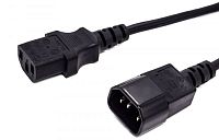 Кабель питания С13-C14, 3х0.75, 220В, 10A, 2200 Вт, чёрный, 3м Filum FL-PC10-C13-C14-3M