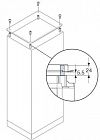 Проставка для вент. шкафа IP20 ABB AE1015