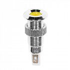 Индикатор металл. d8 220В подсветка желт. LED Rexant 36-4722