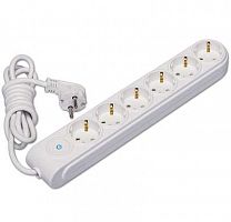 Удлинитель 6х2м с заземл. 16А IP20 с выкл. защ. шторки Makel N6310033