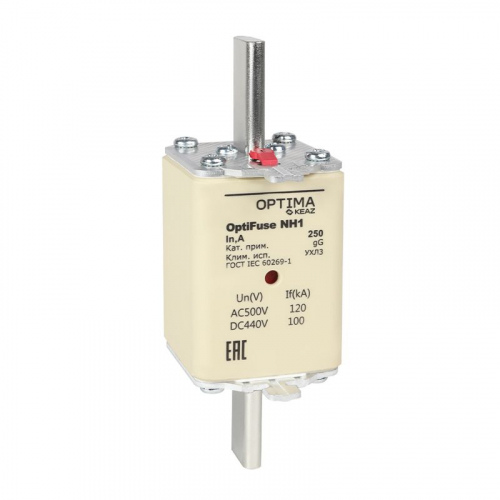 Вставка плавкая OptiFuse NH1-125-gG-УХЛ3 КЭАЗ 374943