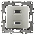 Устройство зарядное USB 12-4110-15 5В-2100мА перламутр ЭРА Б0027500