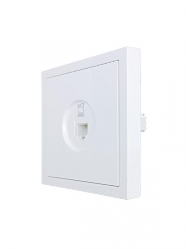 Розетка компьютерная 1-м СП ZIMA IP20 механизм бел. LEZARD 704-0288-140 фото 2
