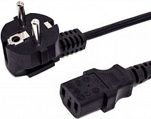 Кабель питания CEE 7/7-С13, 3х0.5, 220В, 6A, 1300 Вт, чёрный, 1.8м Filum FL-PC6-EU-C13-1.8M