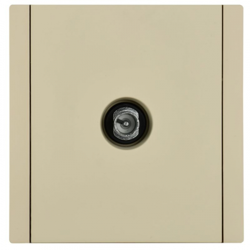 Розетка TV проходная FORTE&PIANO FP429 ваниль IEK FP-A10-P-K10 фото 2