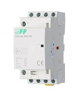 Контактор модульный ST25-40-24 AC/DC кат. 24В AC/DC 4НО 4Вт 3мод. монтаж на DIN-рейку F&F EA13.001.023