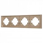 Рамка 4-м FRM-TENDO-PL-4-GD пластик. зол. Arlight 053850