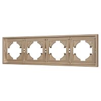 Рамка 4-м FRM-TENDO-PL-4-GD пластик. зол. Arlight 053850