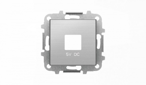 Накладка для механизмов зарядного устройства USB арт.8185 SKY нерж. сталь ABB 2CLA858500A1401