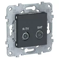 Механизм розетки R-TV/SAT UNICA NEW оконечная антрацит SchE NU545554