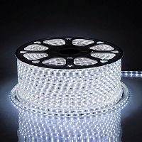 Лента светодиодная LS704 60SMD(2835)/м 4.4Вт/м 220В IP65 6400К с 2 сетевыми шнурами 2 заглушками 2 коннекторами 10 крепежами в комплекте (уп.100м) FERON 26243