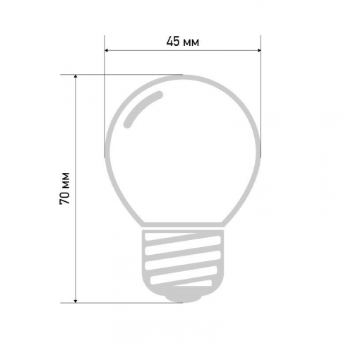 Лампа накаливания BL 10Вт E27 прозр. NEON-NIGHT 401-119 фото 3