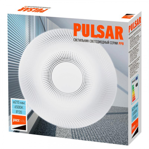 Светильник светодиодный декоративный PPB Pulsar 12Вт 6500К IP20 d215х50 настенно-потолочный бытовой JazzWay 5025004 фото 7