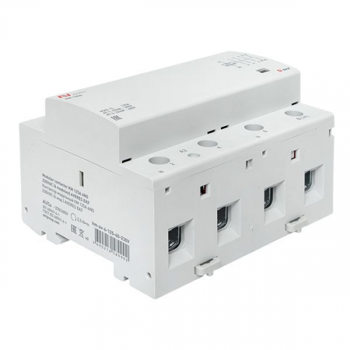 Контактор модульный КМ 125А 4NO 230VAC (6 мод.) AVERES EKF km-av-6-125-40-230V фото 9