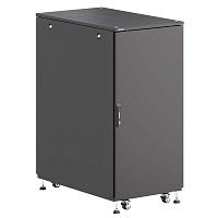 Шкаф напольный разобранный 19дюйм IT-CQE-N 24U 600х600мм крыша с вырубкой сплошная металл и сплошная металл одинарные боковые панели черн. RAL9005 DKC R5ITN24606FM1M1SB