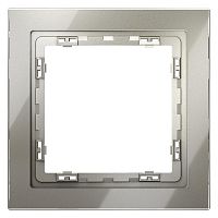 Рамка 1-м S70 стеклян. шелк Voltum VLS110104