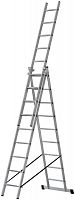 Лестница трехсекционная 3х9 H=257/426/591см 11.18кг алюм. FIT 65434