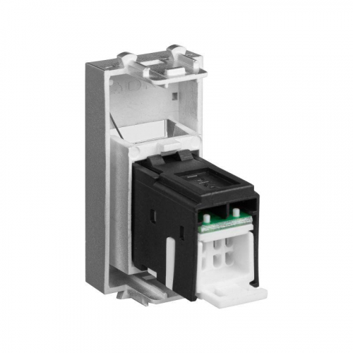 Розетка компьютерная 1мод. Avanti "Закаленная сталь" RJ45 кат.5E модульная DKC 4404461 фото 4