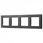 Рамка алюминиевая FRM-PRESTO-ALS-4-BK Arlight 043862