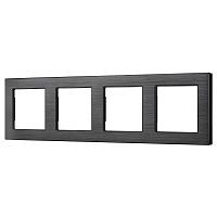 Рамка алюминиевая FRM-PRESTO-ALS-4-BK Arlight 043862